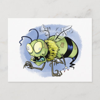 Zom-bee ( Zombie Bee ) Postcard