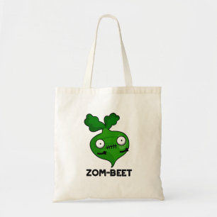 Zom-beet Funny Halloween Zombie Beet Pun Tote Bag