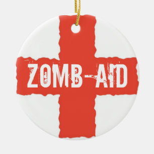 Zomb-AID Ceramic Ornament