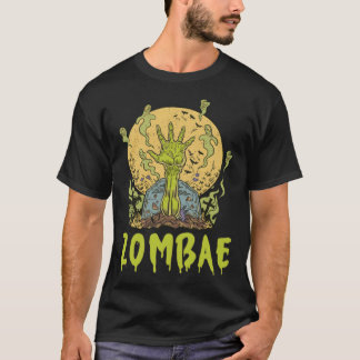 Zombae Zombie Halloween Boyfriend Girlfriend Coupl T-Shirt