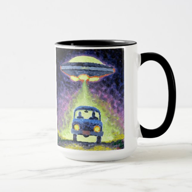 Zombie Alien Abduction office mug! Mug (Right)