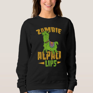 Zombie Alpacalips Llama Alpaca Whisperer Sweatshirt
