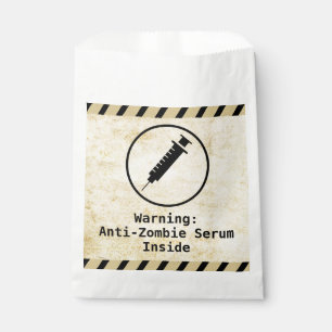 Zombie Apocalypse Birthday Halloween Biohazard Favour Bag