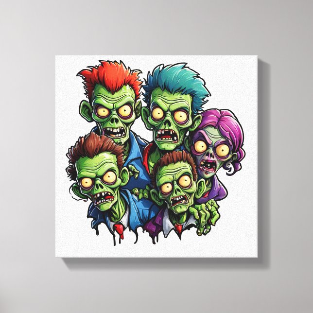 Zombie Apocalypse Canvas Print (Front)