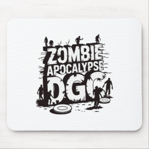 Zombie Apocalypse Dgc Funny Disc Golf Zombie Lover Mouse Pad