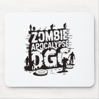 Zombie Apocalypse Dgc Funny Disc Golf Zombie Lover Mouse Pad