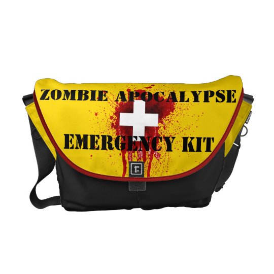 Zombie Apocalypse Emergency Kit Messenger Bag