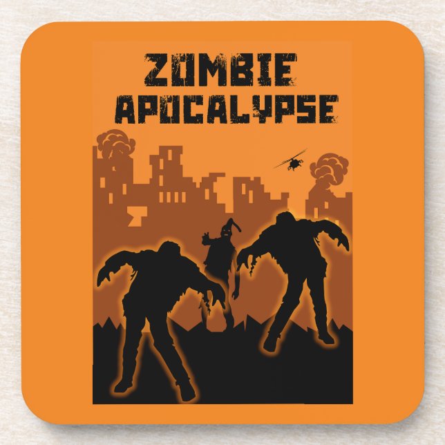 Zombie Apocalypse Gifts Coaster (Front)