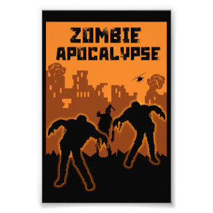 Zombie Apocalypse Gifts Photo Print