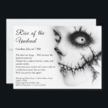 Zombie Apocalypse Halloween Undead Party Alert Invitation<br><div class="desc">Invite your guests to a thrilling zombie apocalypse Halloween party with this chilling undead invitation! Featuring eerie zombie artwork,  this invitation sets the perfect creepy atmosphere for your spooky event. Customize your details and get ready for a night of survival and scares.</div>
