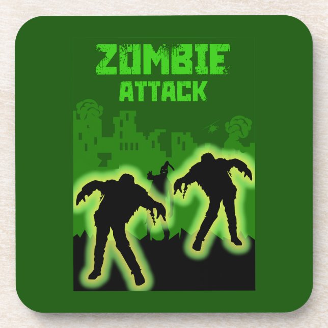 Zombie Apocalypse Kids Coaster (Front)