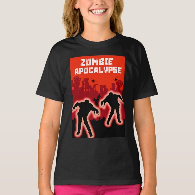 Zombie Apocalypse Kids Shirt (Front)