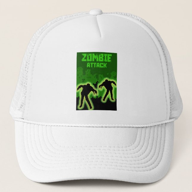 Zombie Apocalypse Kids Trucker Hat (Front)