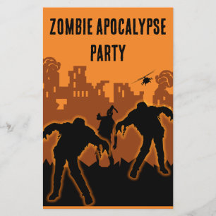 Zombie Apocalypse Party Invite Flyer