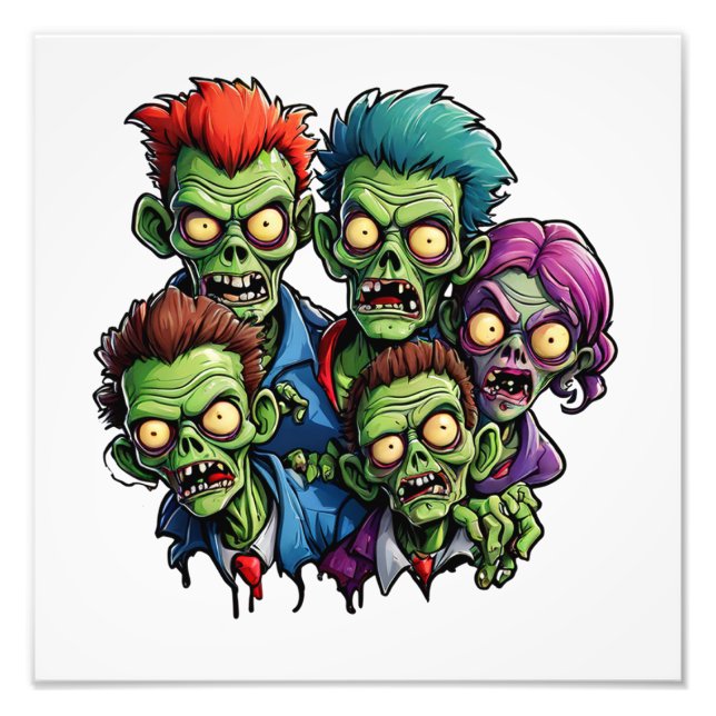 Zombie Apocalypse Photo Print (Front)