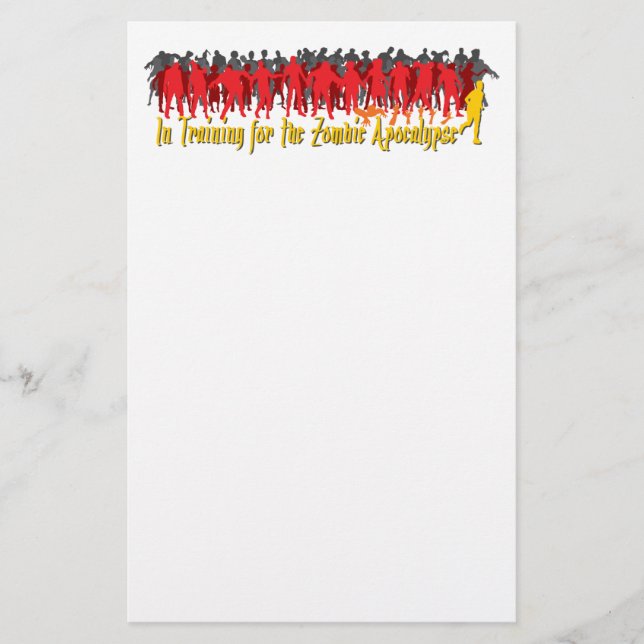 Zombie Apocalypse Stationery (Front)
