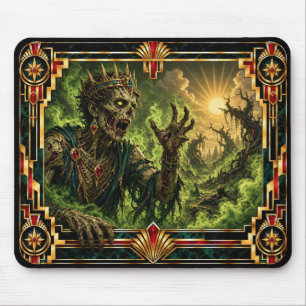 Zombie, Art Deco Mythical Mouse Pad