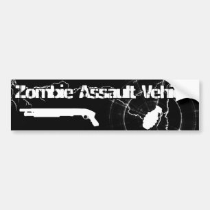 Zombie Assault Vehicle Bumper Sticker