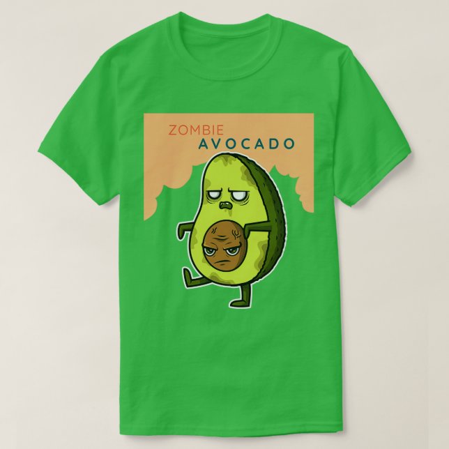 Zombie Avocado 1 T-Shirt (Design Front)