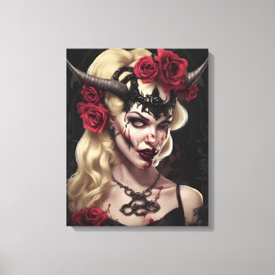 Zombie Babe 06 Canvas Print