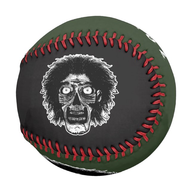 Zombie-Baseball -Black & Green Baseball (Back Left)
