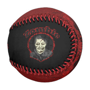 Zombie,Baseball -Red & Black 2 Baseball