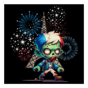 Zombie Bastille Day Poster