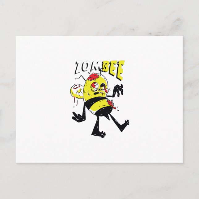 Zombie Bee Postcard (Front)