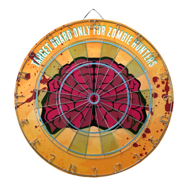 Zombie Birthday Halloween Kids Party  Dartboard (Front)