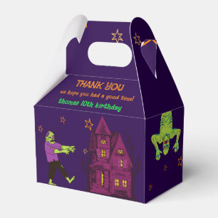 Zombie Birthday Kids Party Favor Box