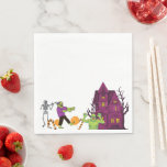 Zombie Birthday  Kids Party Napkin<br><div class="desc">Transform your birthday into an unforgettable celebration for both you and your guests with this lively and colourful design featuring zombies,  mummies,  graveyards,  sweets,  and more. Easily personalize it with your details,  and you're ready to go. Enjoy your birthday party</div>