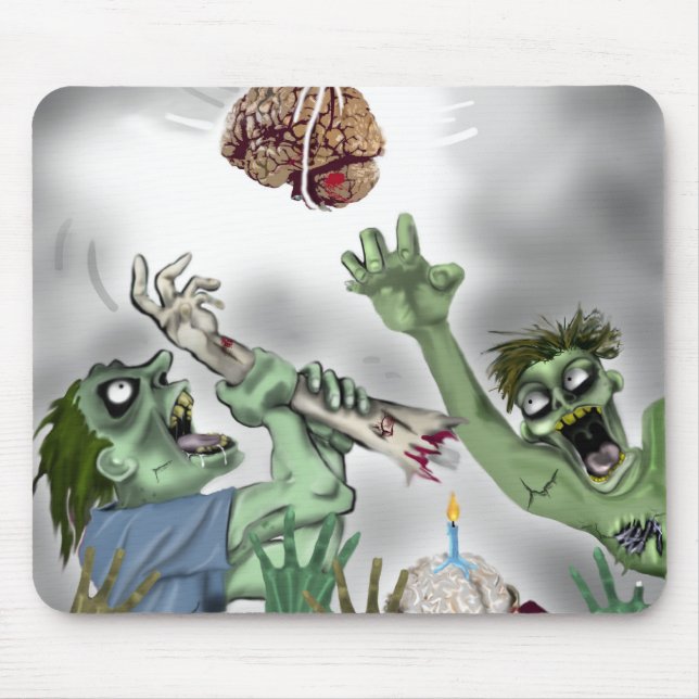 zombie birthday pinata mouse pad (Front)