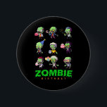 Zombie Birthday Squad Funny Halloween Party Boy Ki 2 Inch Round Button<br><div class="desc">Zombie Birthday Squad Funny Halloween Party Boy Kids Girl</div>
