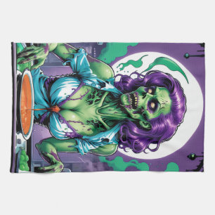 Zombie Bites: Creepy Culinary Creations Kitchen Towel