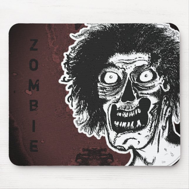 ZOMBIE- Black & White Ver.2 Mouse Pad (Front)