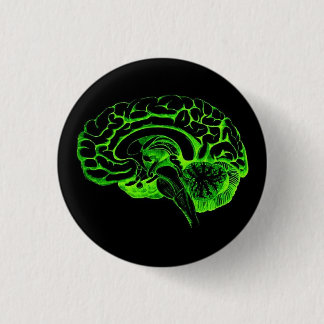 Zombie Brain 1 Inch Round Button