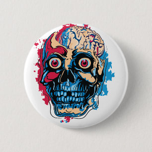 Zombie Brain 2 Inch Round Button