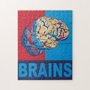 Zombie Brain Jigsaw Puzzle