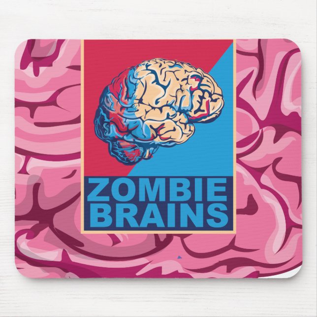 Zombie Brain Mouse Pad (Front)