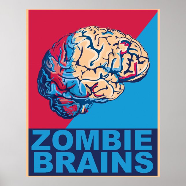 Zombie Brain Poster (Front)