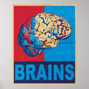 Zombie Brain Poster