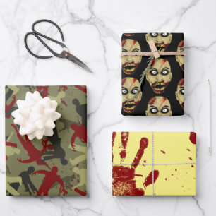 Zombie Bundle Wrapping Paper Sheet