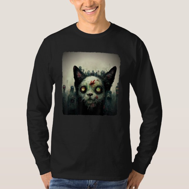 Zombie Ca  Aesthetic Evil Scary Horror Halloween 2 T-Shirt (Front)