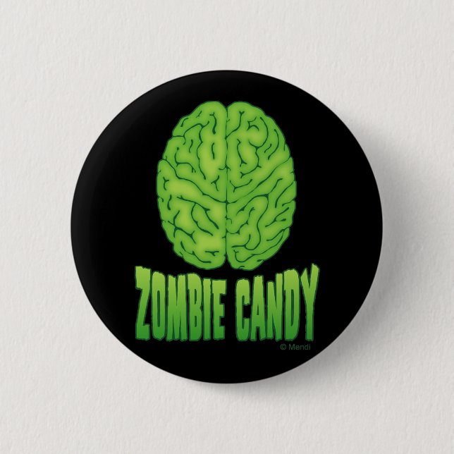 Zombie Candy 2 Inch Round Button (Front)