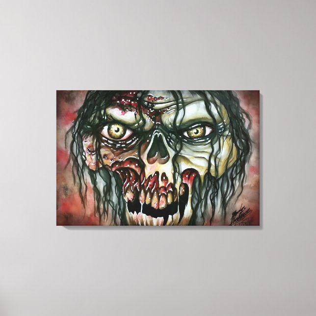 Zombie Canvas Print (Front)