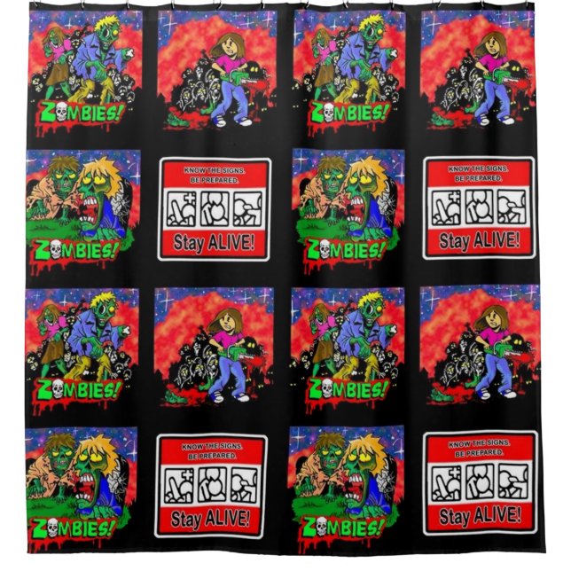 Zombie Cartoon Pattern (Front)