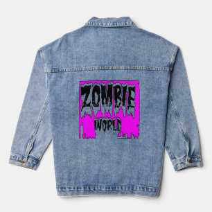 zombie cartoon T-shirt Denim Jacket