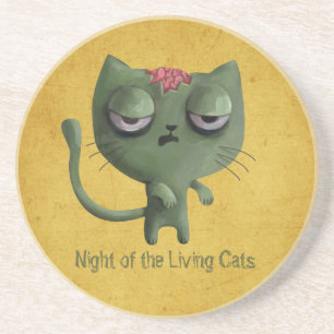 Zombie Cat Coaster