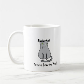 Zombie Cat Grey Coffee Mug