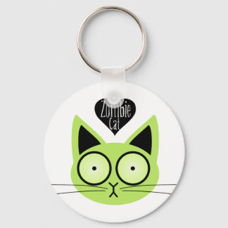 Zombie Cat Keychain